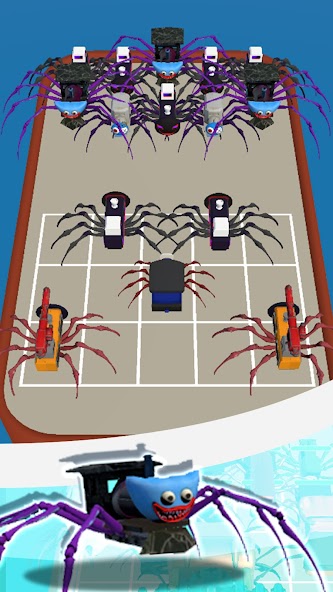 Spider Train Run: Merge Battle Mod Screenshot2