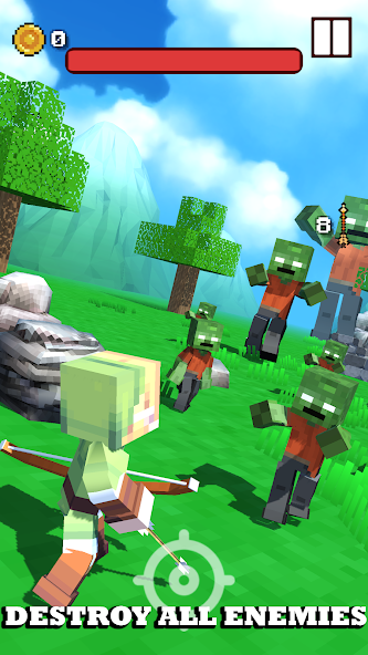 Craft Blocky Archer Mod Screenshot2