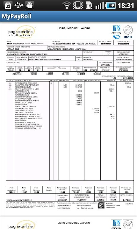 MyPayRoll Screenshot2