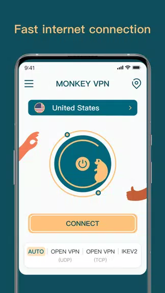 Monkey VPN - Fast & Secure Screenshot1