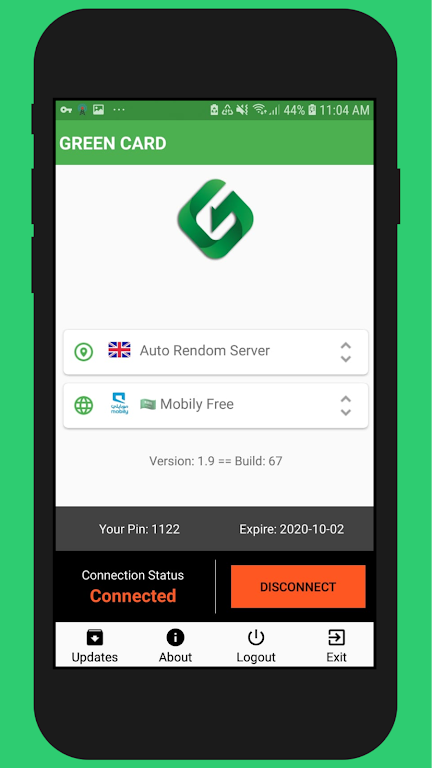 GREEN CARD VPN Screenshot3