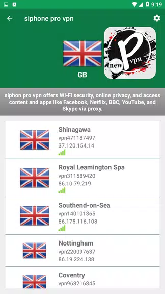 siphon vpn pro Screenshot3