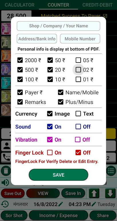 Cash Calculator & Credit Debit Screenshot3