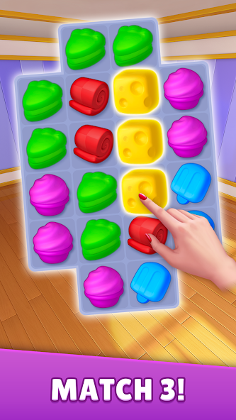 Candy Match 3 - Sweet Crunch Mod Screenshot3