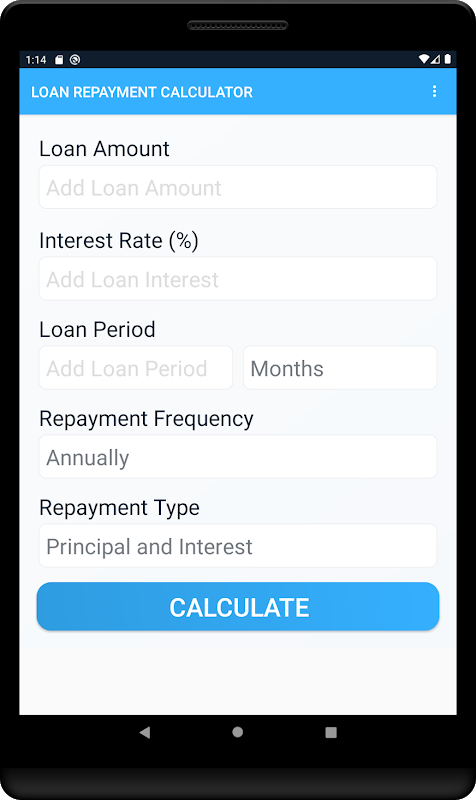 Free Loan Calculator with amortization schedule Screenshot3