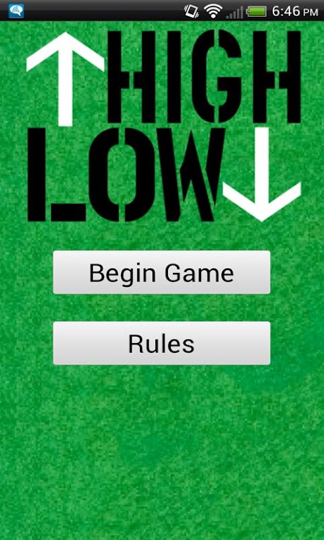 High or Low (drinking game) Screenshot2