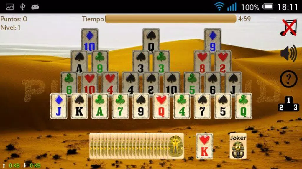 Piramidroid. Pyramid Solitaire Screenshot1