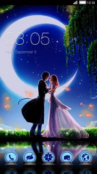 Romantic theme:  Moonlight Nig Screenshot1