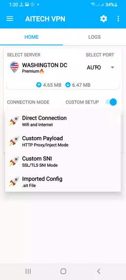 AiTECH VPN - SSH/HTTP/SSL VPN Screenshot4