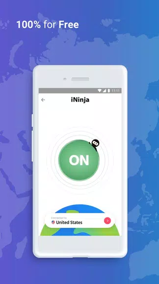 iNinja VPN - Free Unlimited VPN app Screenshot3