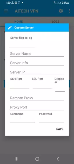 AiTECH VPN - SSH/HTTP/SSL VPN Screenshot3