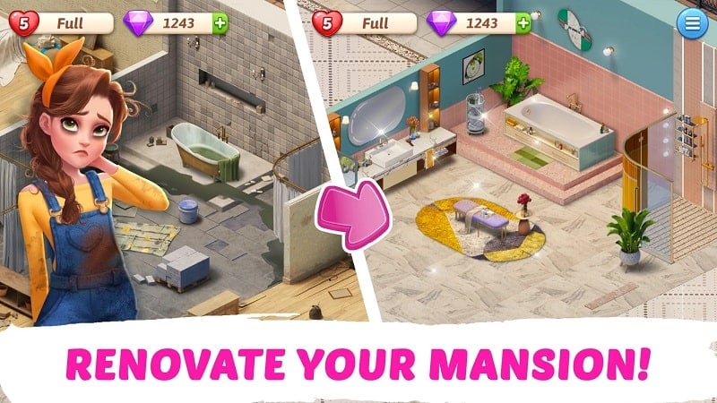 My Story – Mansion Makeover Screenshot2