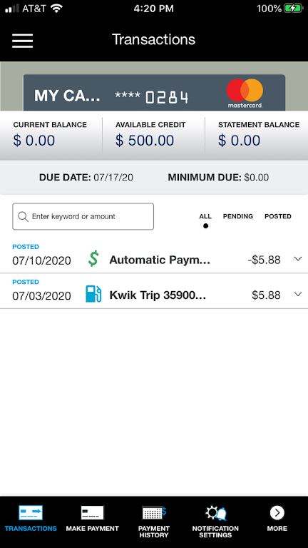 ThriventCU Credit Card Screenshot3