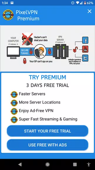 Pixel VPN : Secure VPN Proxy Screenshot4