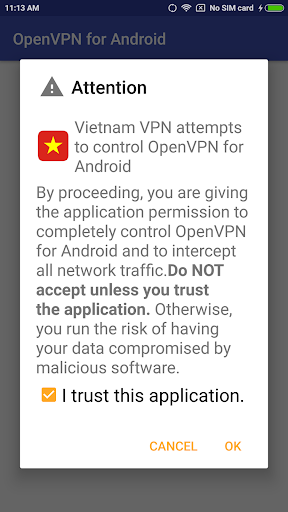 Vietnam VPN-Plugin for OpenVPN Screenshot3