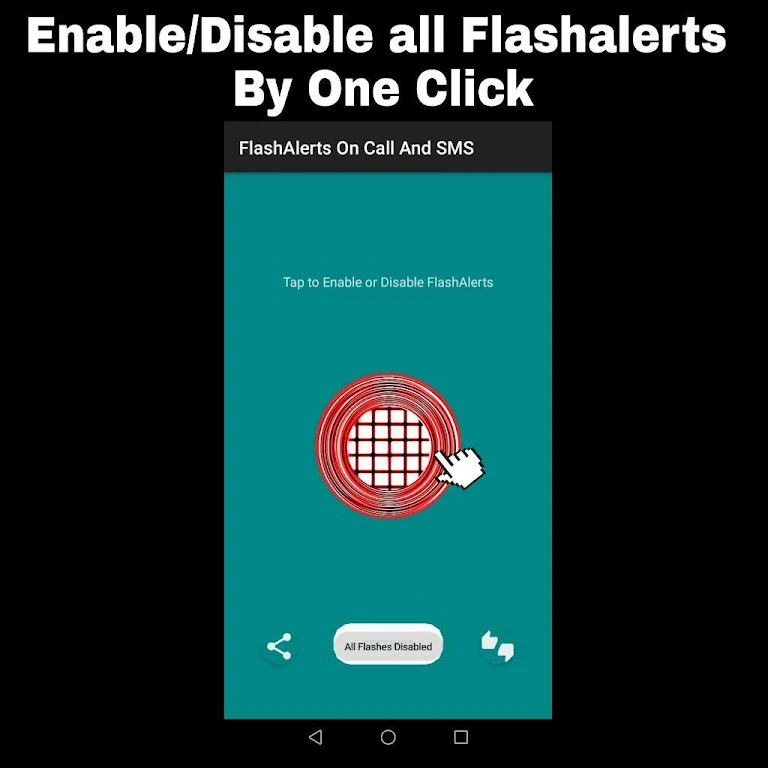 Flash on Call & SMS:Brightest Torch LED Flashlight Screenshot1