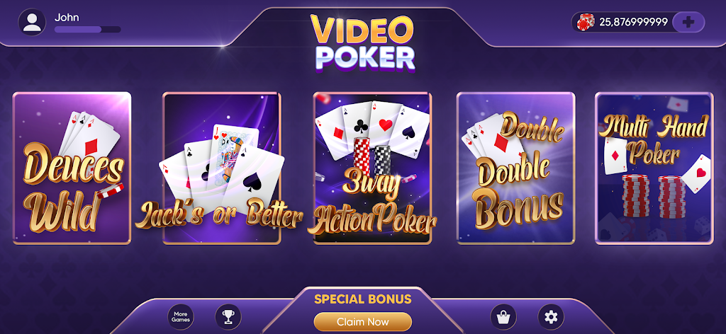 Video Poker Plus Screenshot1