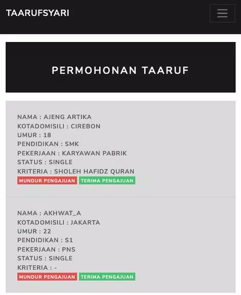 Taaruf Syari Screenshot3