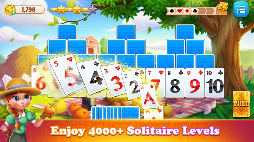 Solitaire : TriPeaks Farm Screenshot1