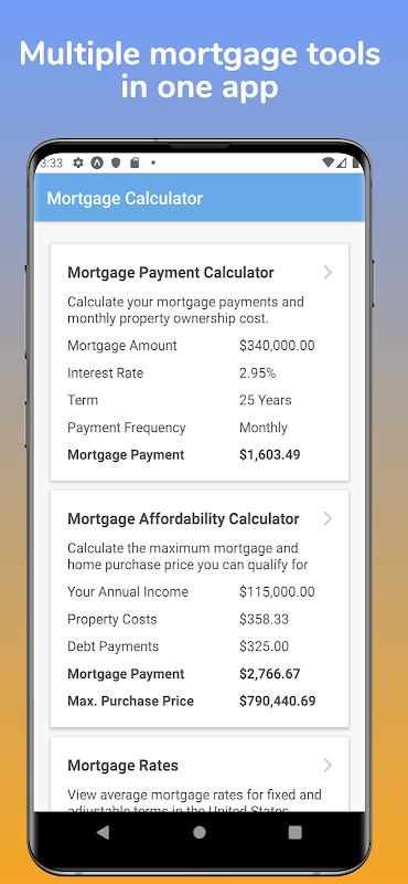 Mortgage Pal - Loan Calculator Screenshot1