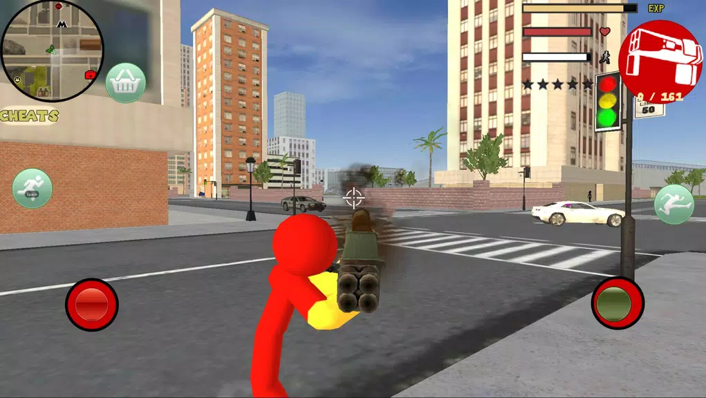 Iron Stickman Rope Hero Gangst Screenshot2