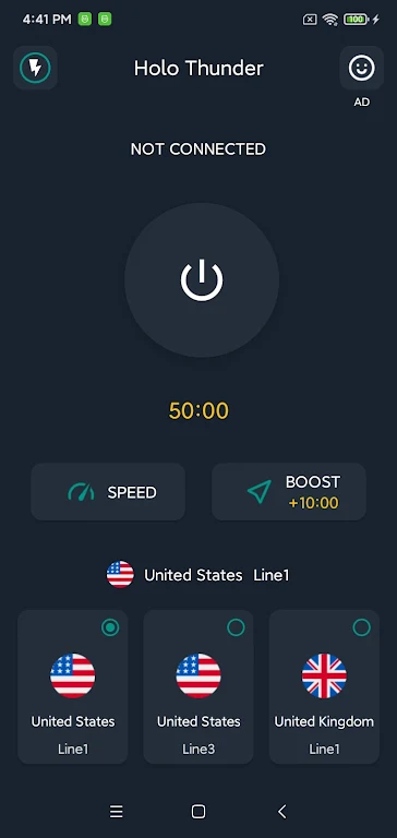 Holo Thunder - Secure VPN Screenshot2