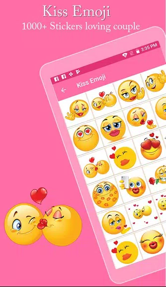 Kiss Emoji - Couple Kiss Stickers Screenshot1