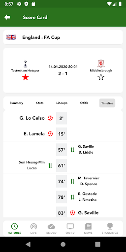 Soccer Livescore Screenshot2