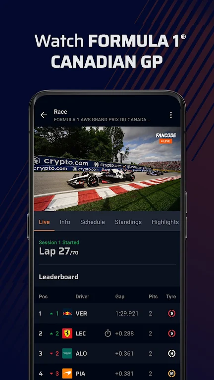 FanCode-Live Cricket, Formula1 Screenshot2