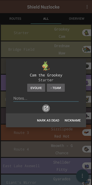 Route Chart - Nuzlocke Tracker - No Ads Screenshot4