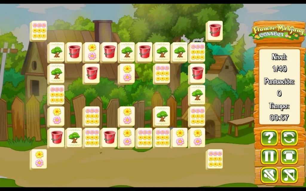 Flower Mahjong Flores Screenshot2