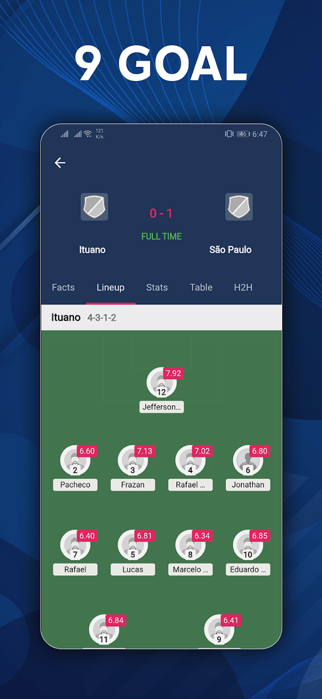 9Goal - Football Live Screenshot2