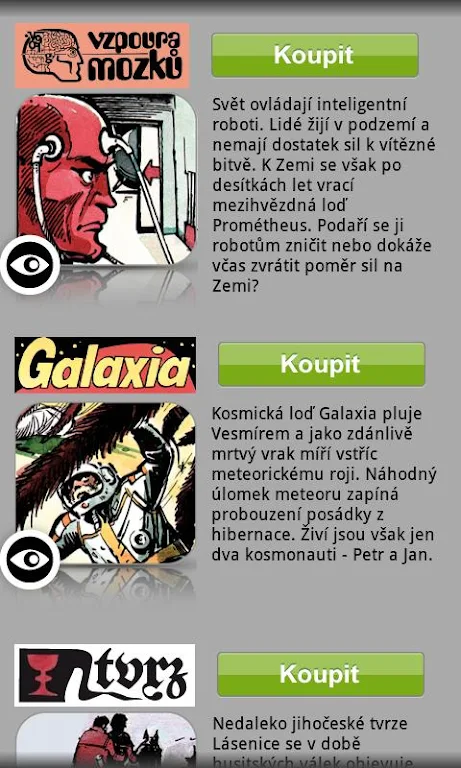 Vzpoura mozků, Galaxia a Tvrz Screenshot2