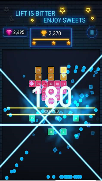 Brick Breaker: Neon Brick Ball Mod Screenshot3