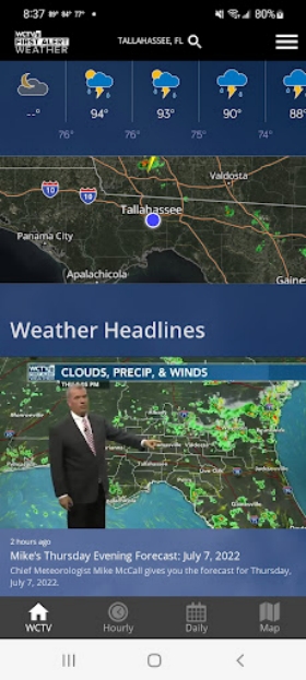 WCTV First Alert Weather Screenshot2