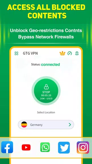 GTG VPN Fast Free Proxy Screenshot1