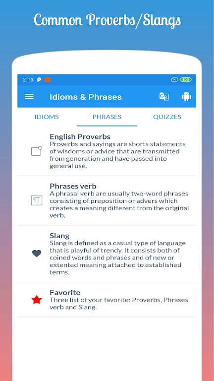 English Idioms & Phrases Mod Screenshot2