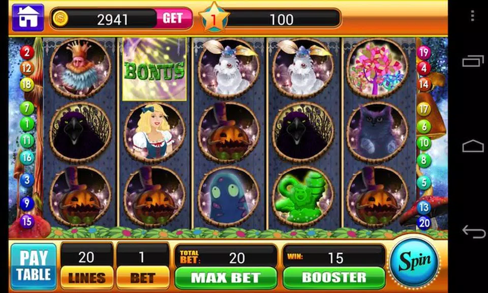 Alice in Magic World Slots-Vegas Slot Machine Game Screenshot1