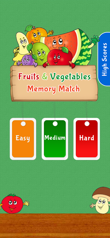 Memory Game: Fruits & Veggies Screenshot1