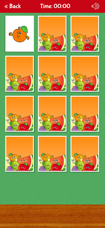 Memory Game: Fruits & Veggies Screenshot2