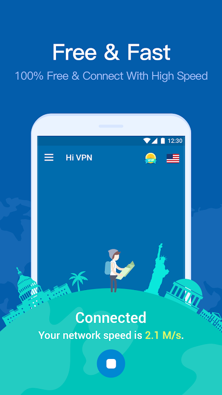 Hi VPN- Free VPN Proxy Server, Hotspot VPN Service Screenshot2