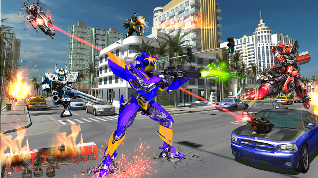 Real Robot Car Transform Fighting 2.0 Screenshot2