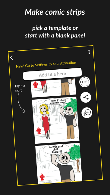 Frameless Comics Maker Screenshot4