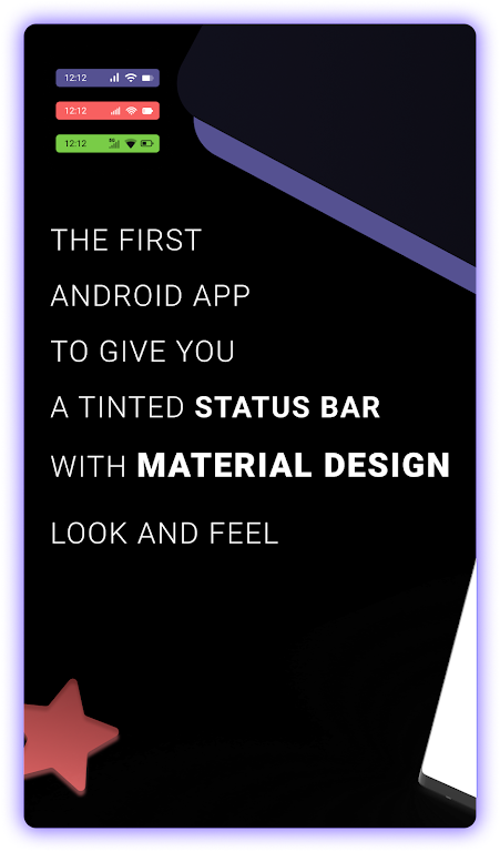 Material Status Bar Mod Screenshot1