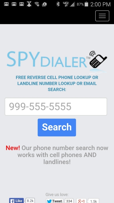 Spy Dialer Screenshot1