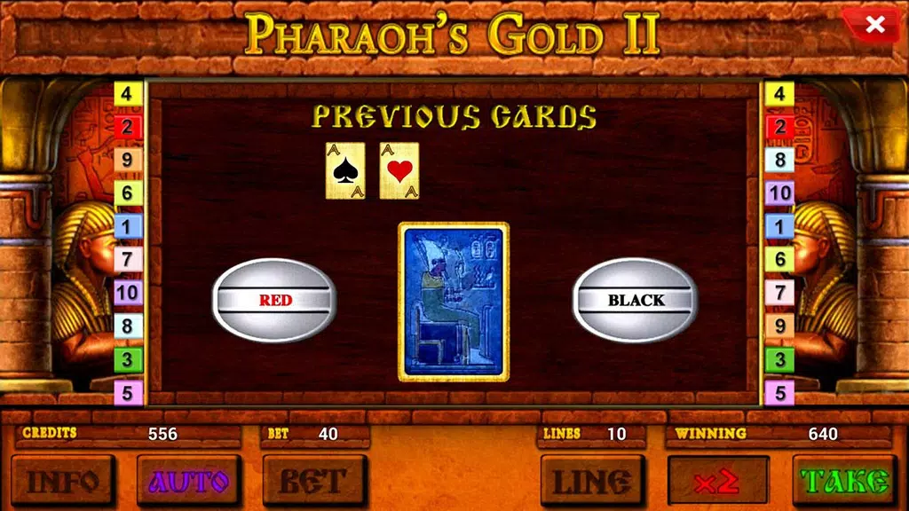 Pharaoh's Gold II Deluxe slot Screenshot4