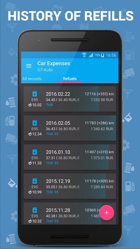 Car Expenses Manager Pro Screenshot2