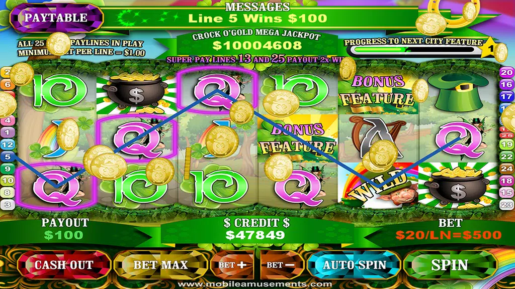 Crock O'Gold Rainbow Slots Screenshot4