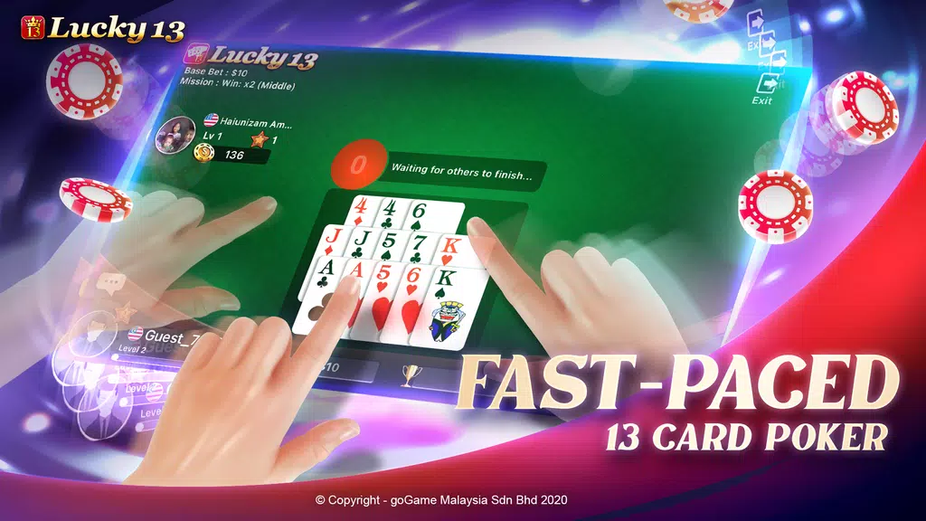 Lucky 13: 13 Poker Puzzle Screenshot1