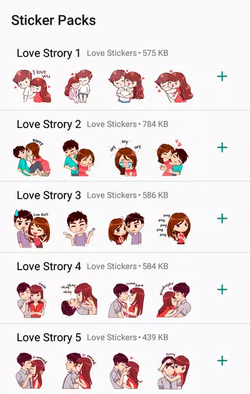 Love Story Stickers for WhatsApp - WAStickerApps Screenshot1